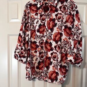 Chico's Floral Shirt